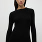 Kleid Cable Knit in Black