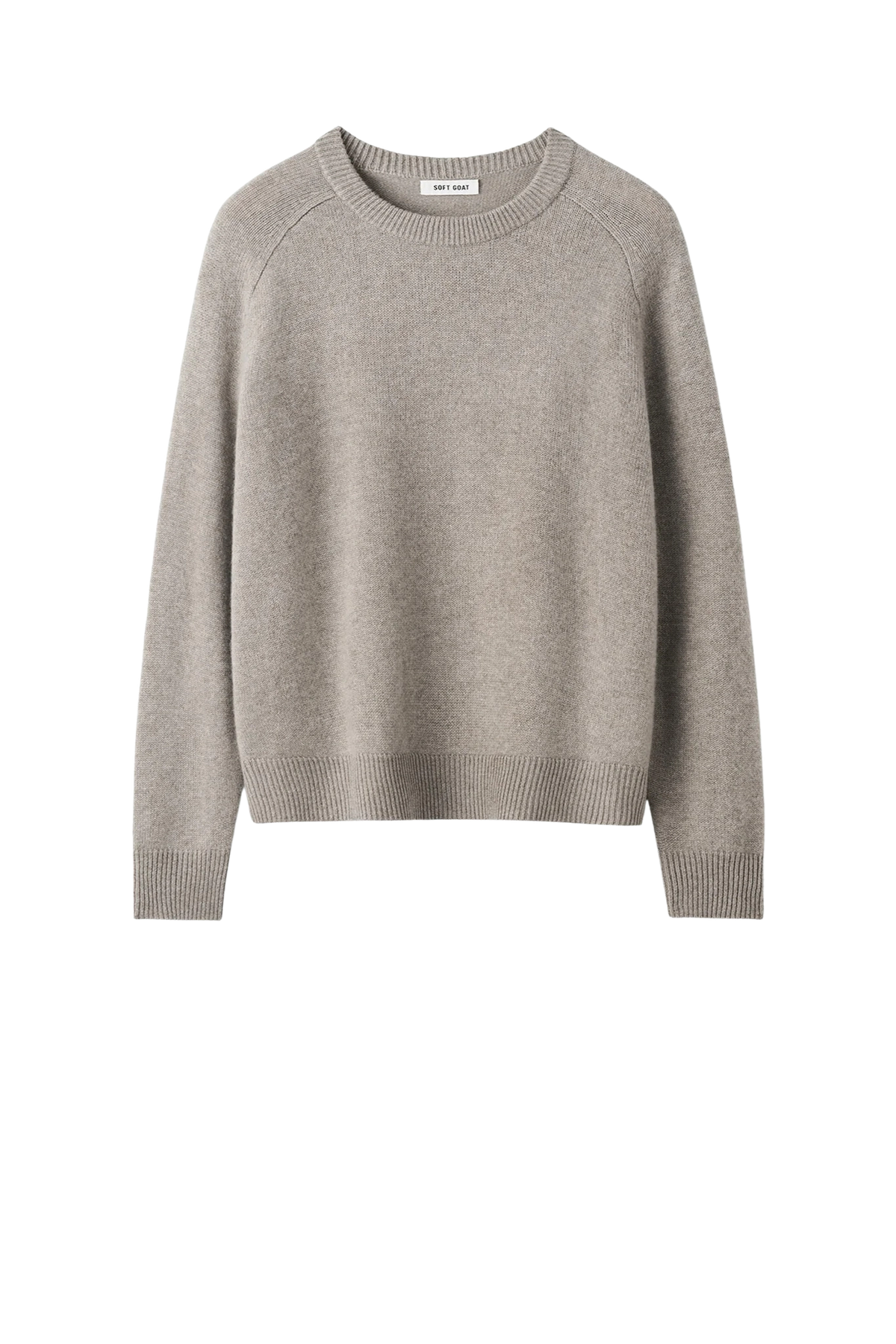 Pullover Boyfriend Crewneck in Greige