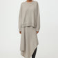 Pullover Boyfriend Crewneck in Greige
