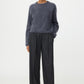 Pullover Brushed Crewneck in Anthracite