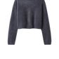 Pullover Brushed Crewneck in Anthracite