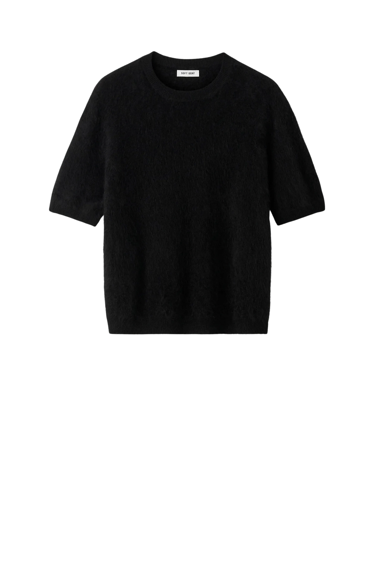 Pullover Brushed Short Sleeve in Black