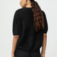 Pullover Brushed Short Sleeve in Black