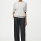 Pullover Brushed Short Sleeve in Quiet Grey