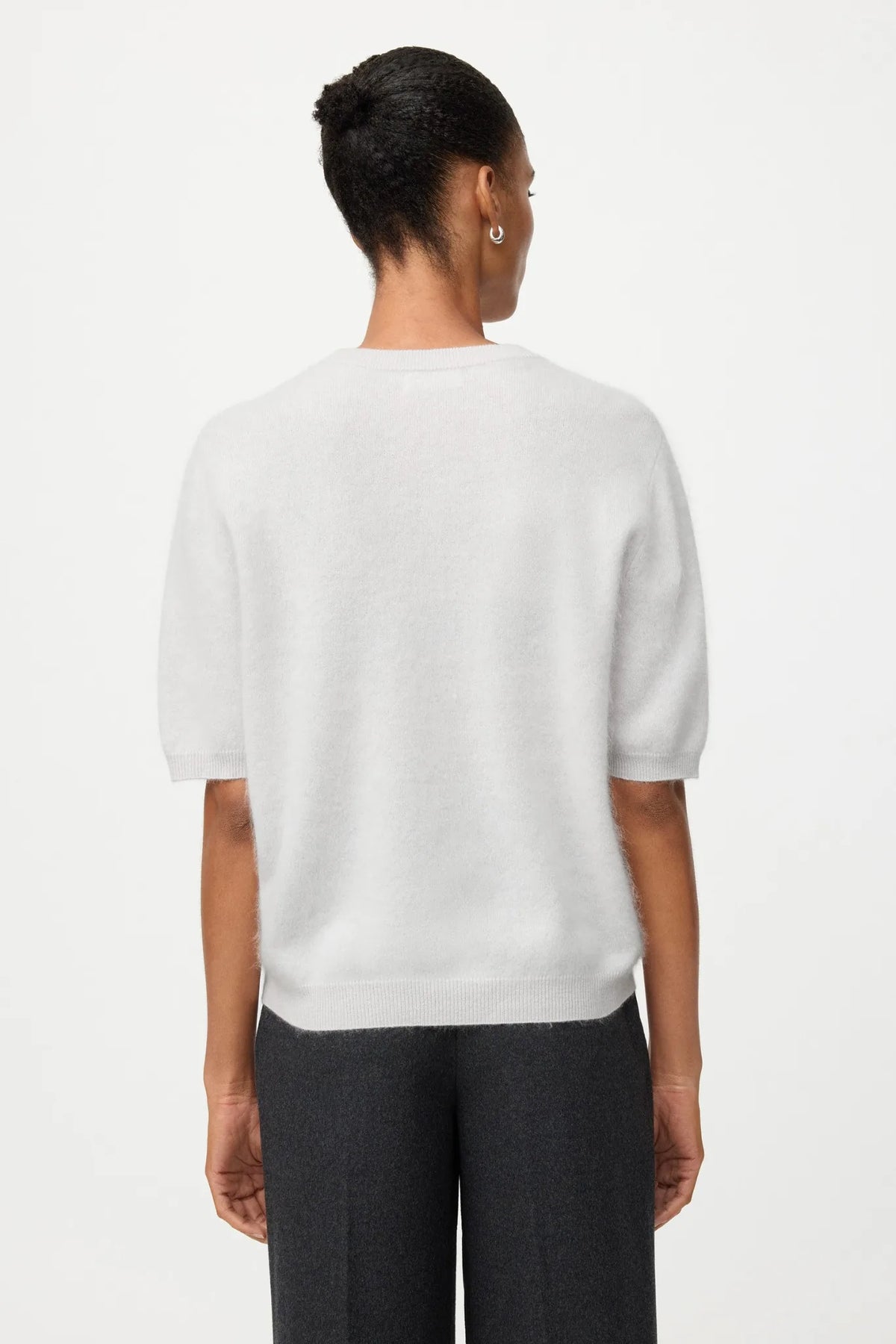 Pullover Brushed Short Sleeve in Quiet Grey
