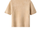 Pullover Brushed Short Sleeve Turtleneck in Camel