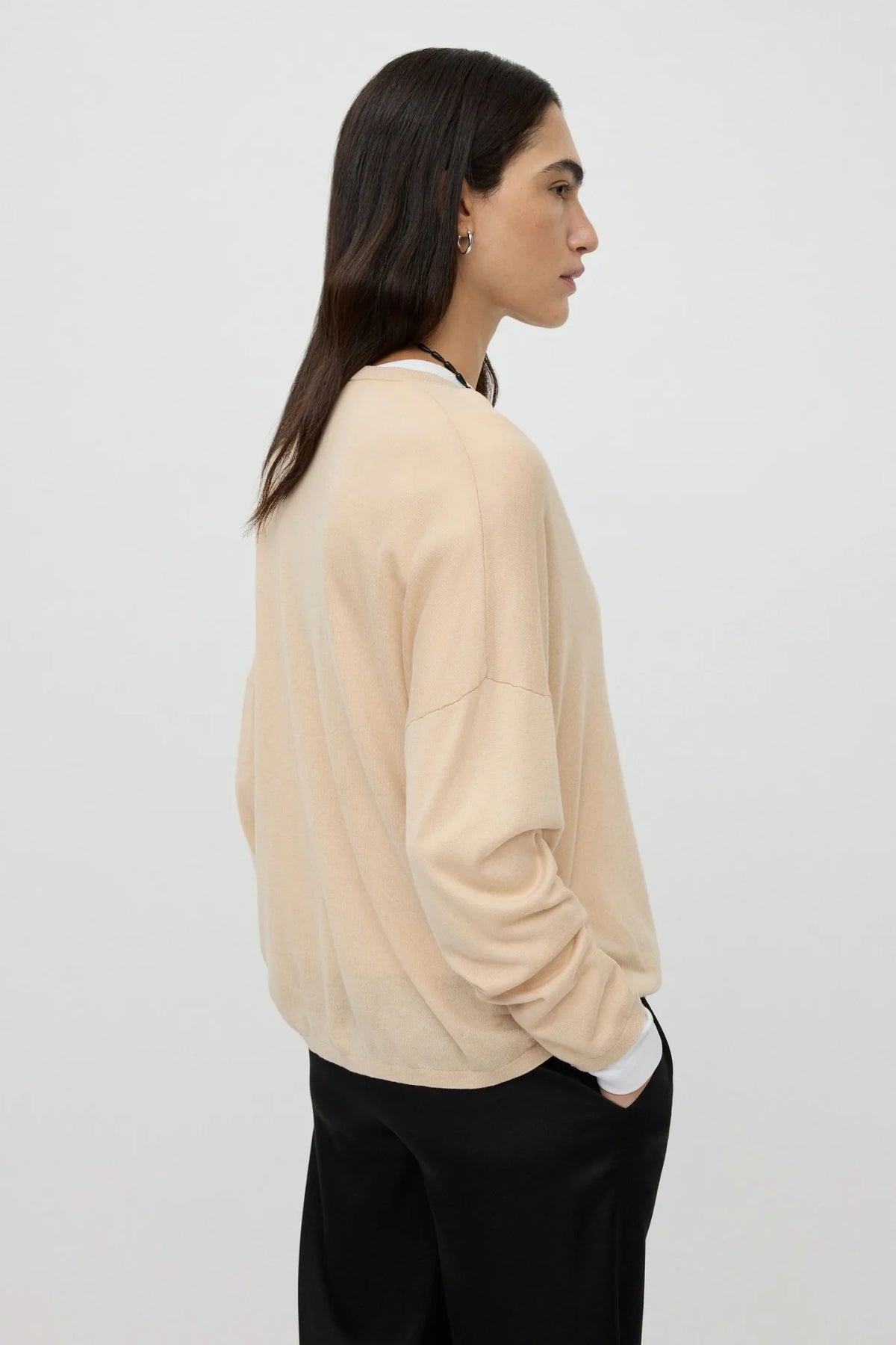 Pullover Featherlight V-Neck in Champagne