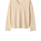 Pullover Featherlight V-Neck in Champagne