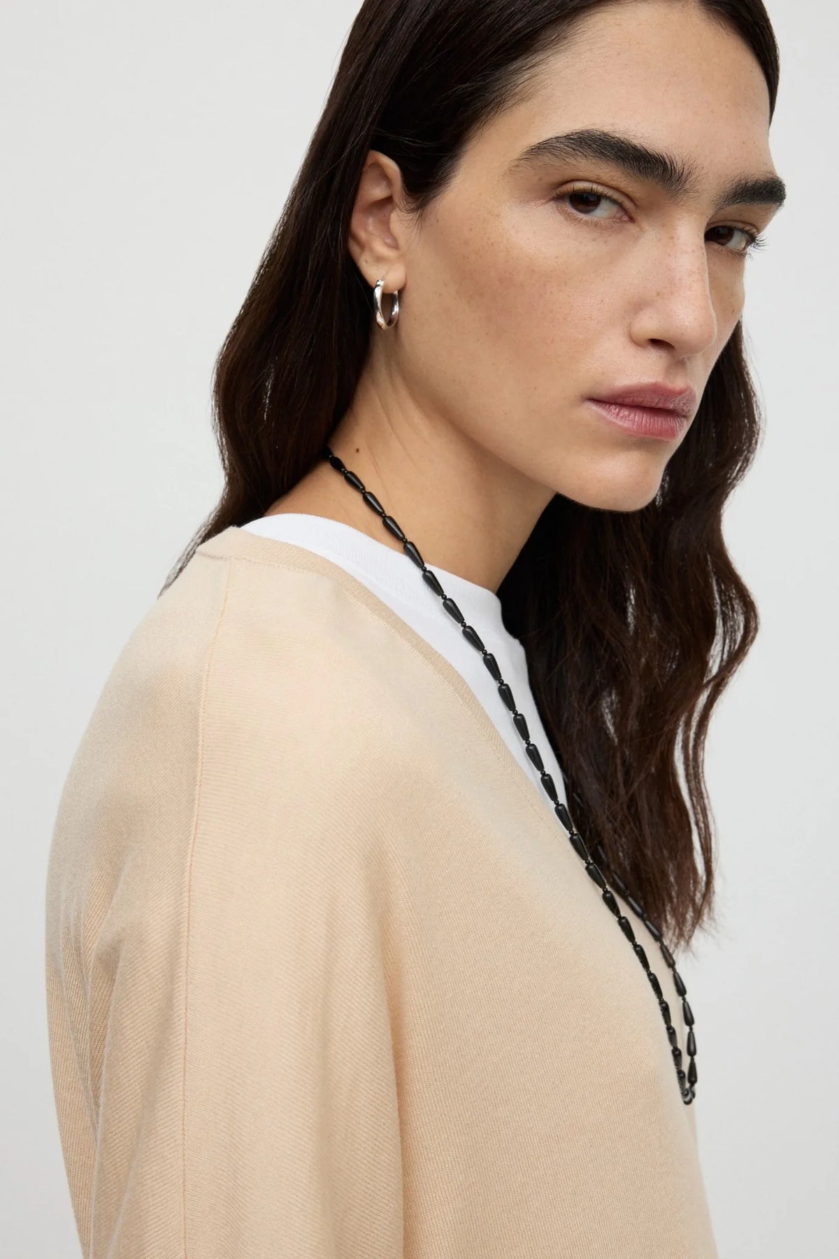 Pullover Featherlight V-Neck in Champagne