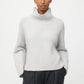Pullover Girlfriend Turtleneck in Quiet Grey