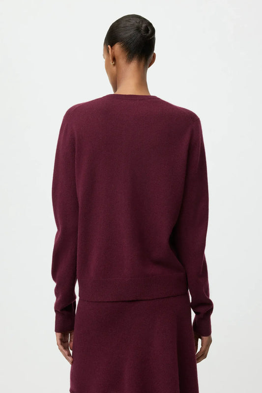 Cardigan in Bordeaux
