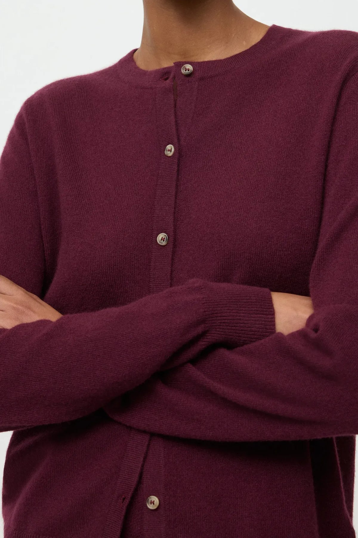Cardigan in Bordeaux