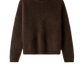 Pullover Brushed Boyfriend Crewneck in Mocha