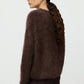 Pullover Brushed Boyfriend Crewneck in Mocha