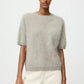 Pullover Brushed Short Sleeve in Greige