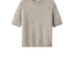 Pullover Brushed Short Sleeve in Greige