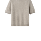 Pullover Brushed Short Sleeve in Greige