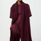 Schal Knitted Scarf in Bordeaux