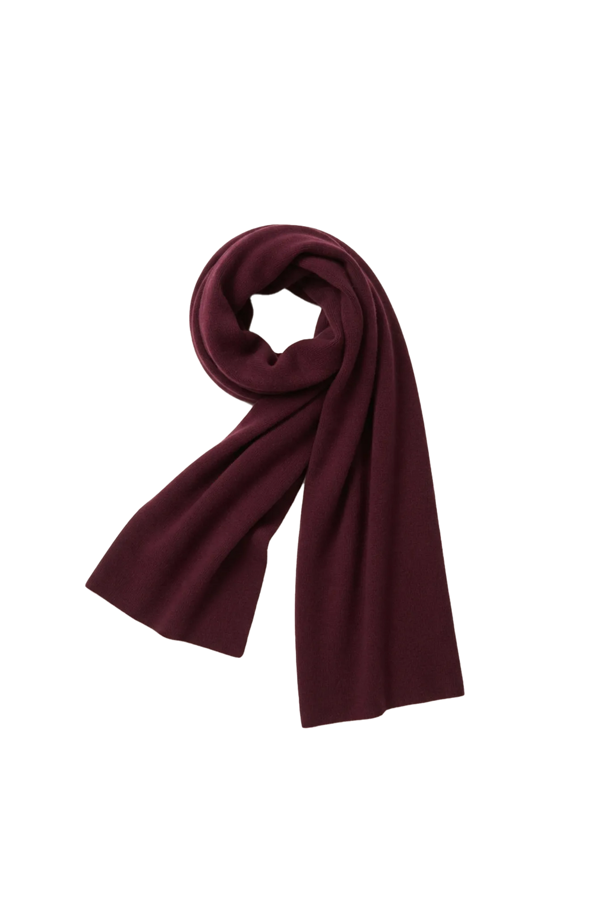 Schal Knitted Scarf in Bordeaux