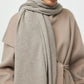 Schal Knitted Scarf in Greige