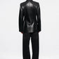 Lederblazer Mina in Black