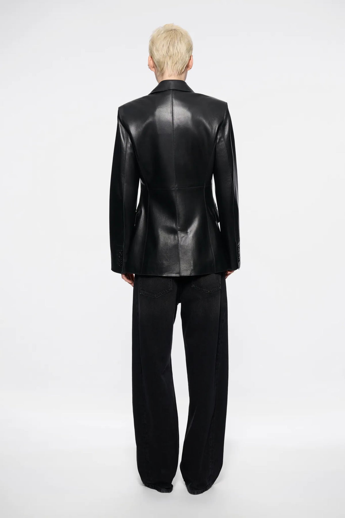 Lederblazer Mina in Black