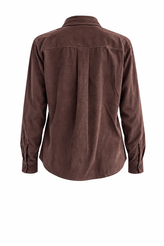 Bluse Harper in Dark Brown