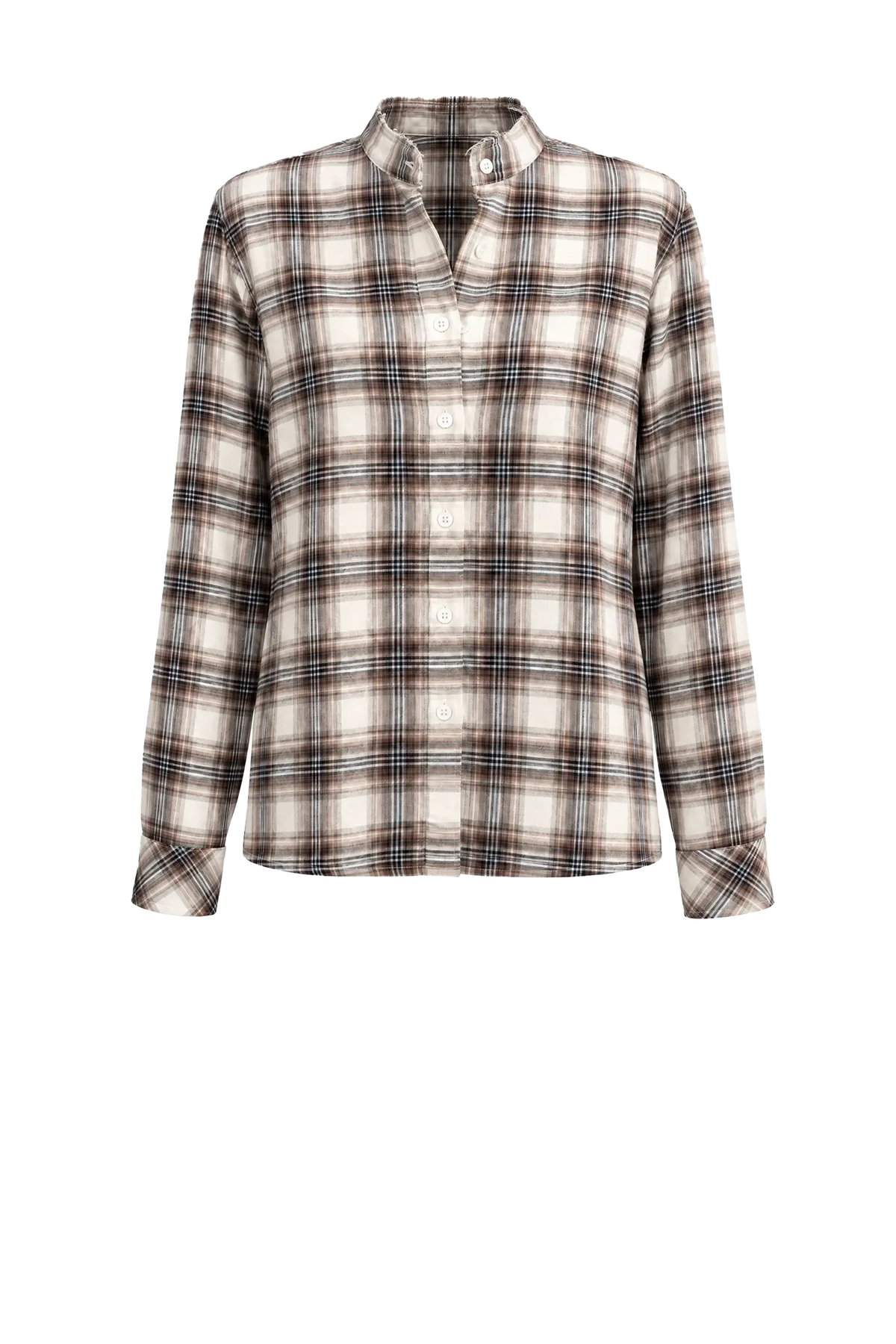 Bluse Colin in Brown Checked