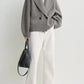Cardigan Shawl-Lapel in Mid Gray Melange