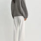Cardigan Shawl-Lapel in Mid Gray Melange