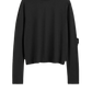 Long-sleeved jersey in black