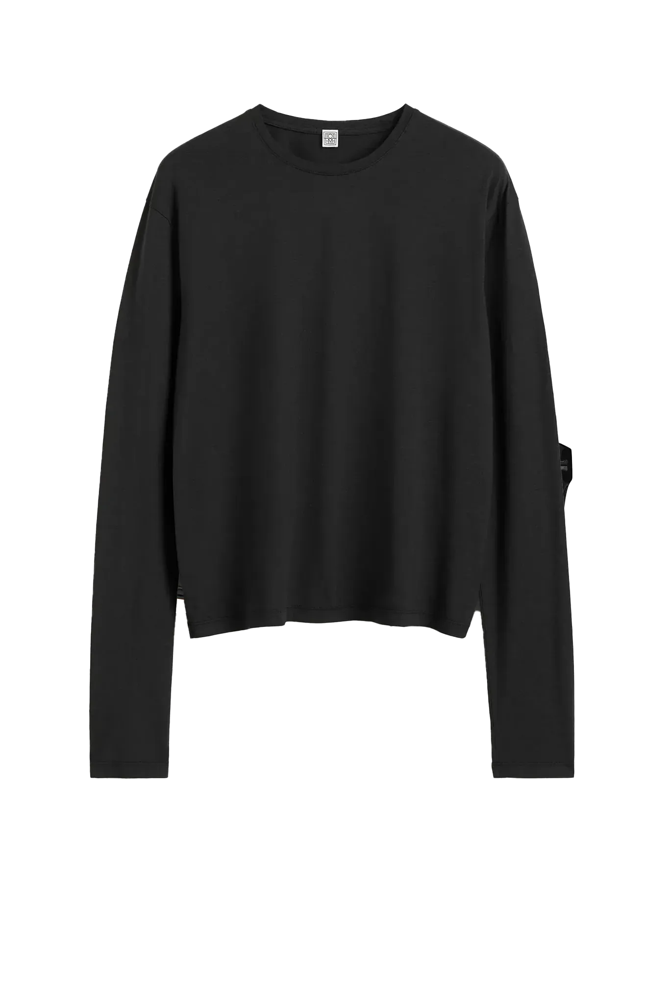 Long-sleeved jersey in black
