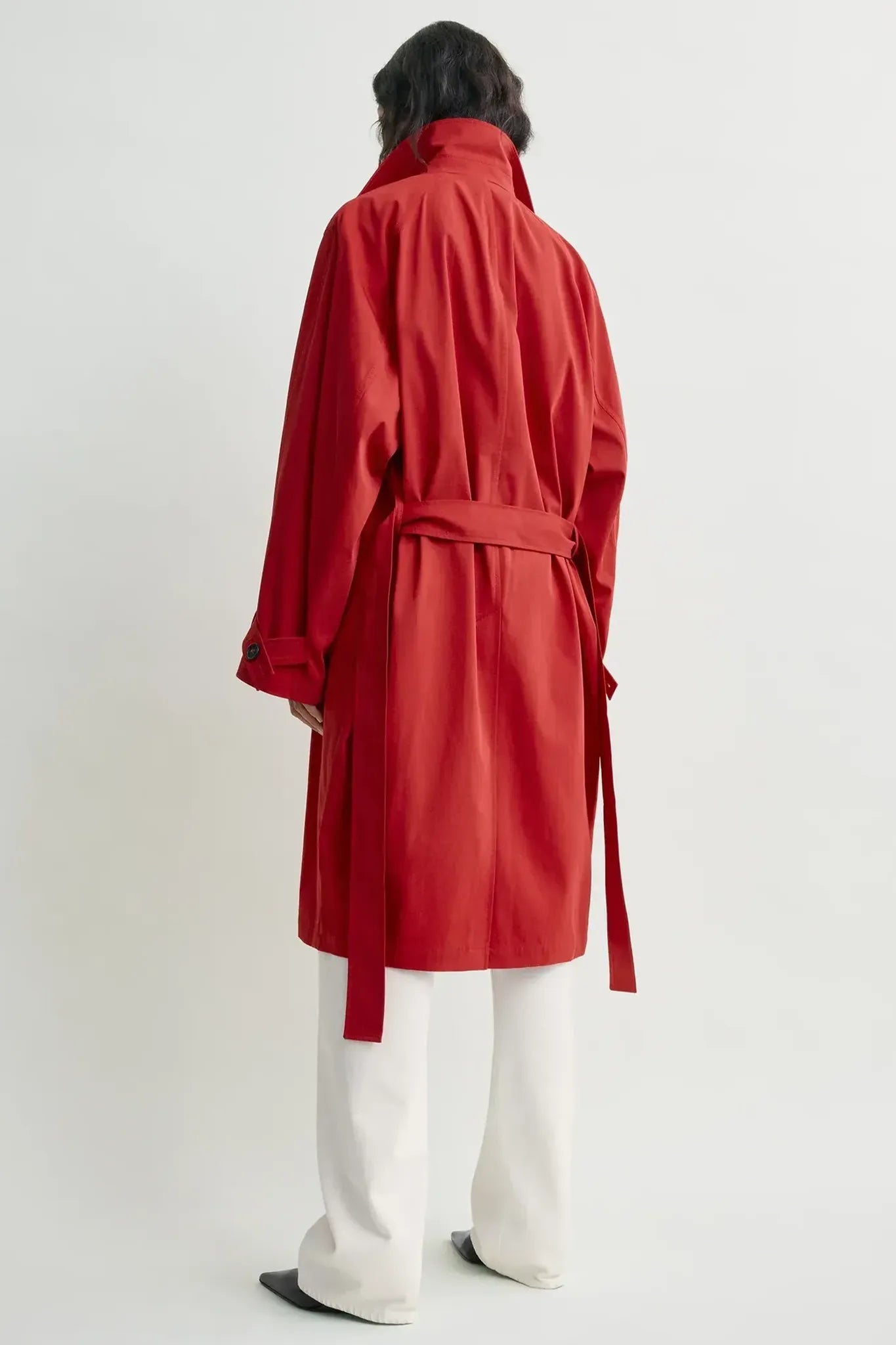 Coat Light Spring Trench in Poppy