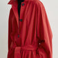 Coat Light Spring Trench in Poppy