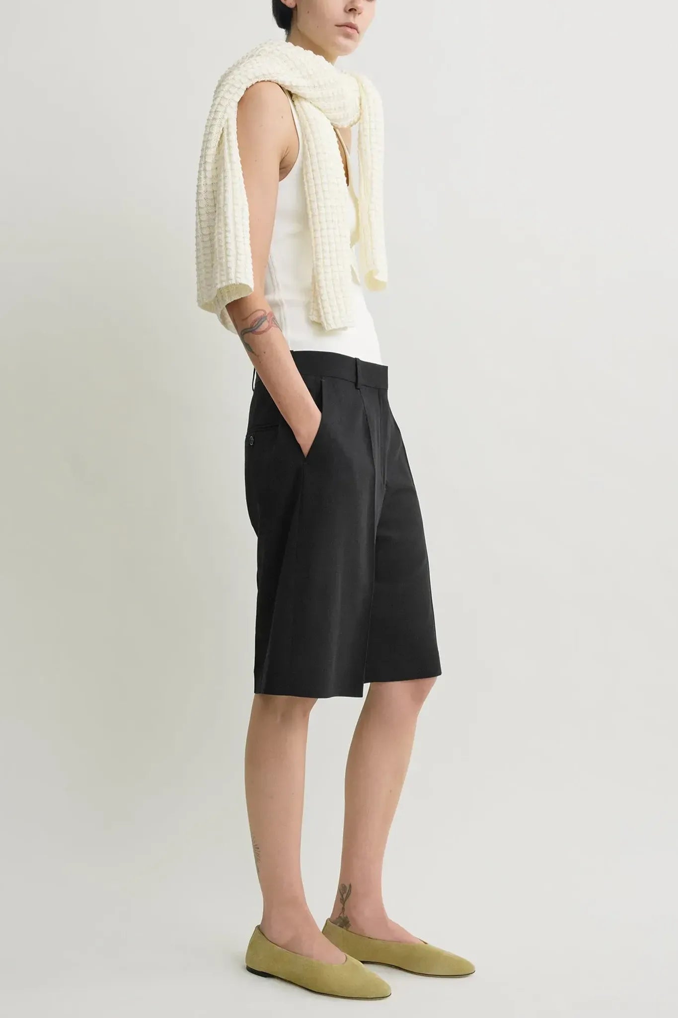 Shorts Wide Fluid in Black