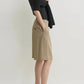 Wide Fluid Shorts in Taupe