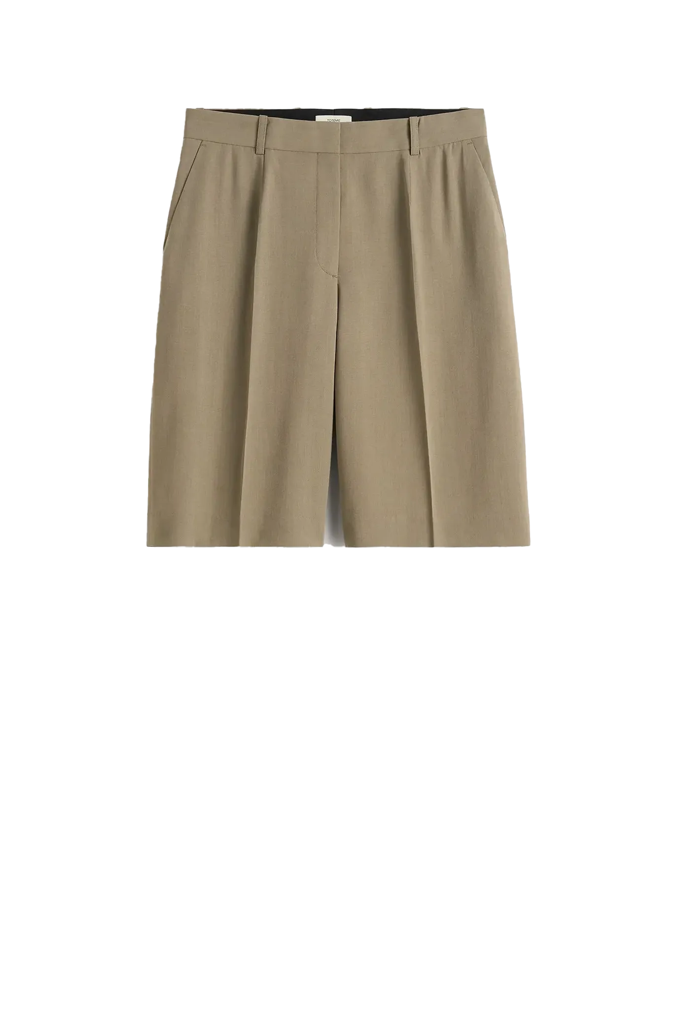 Wide Fluid Shorts in Taupe