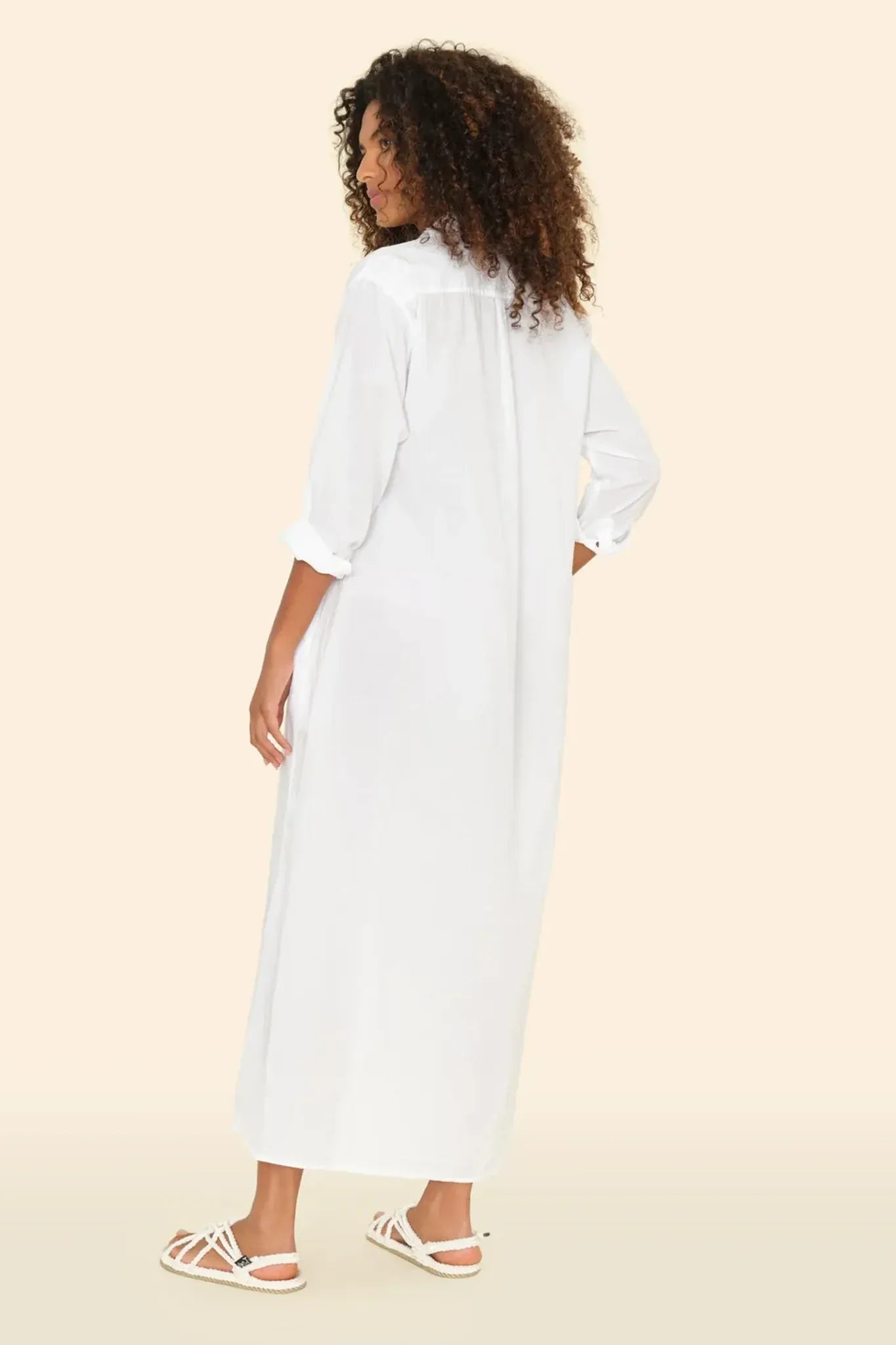 Boden dress in white