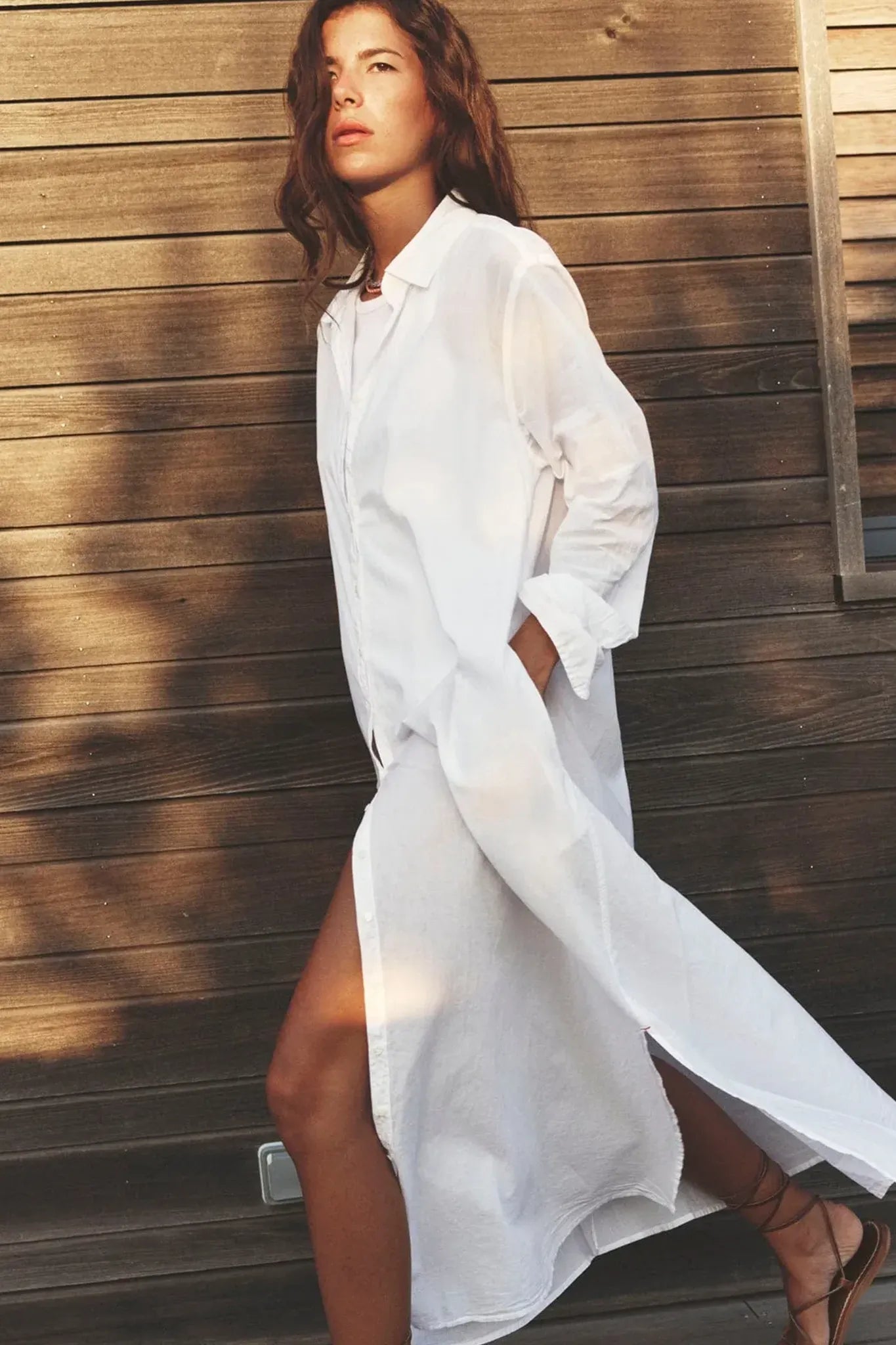 Boden dress in white