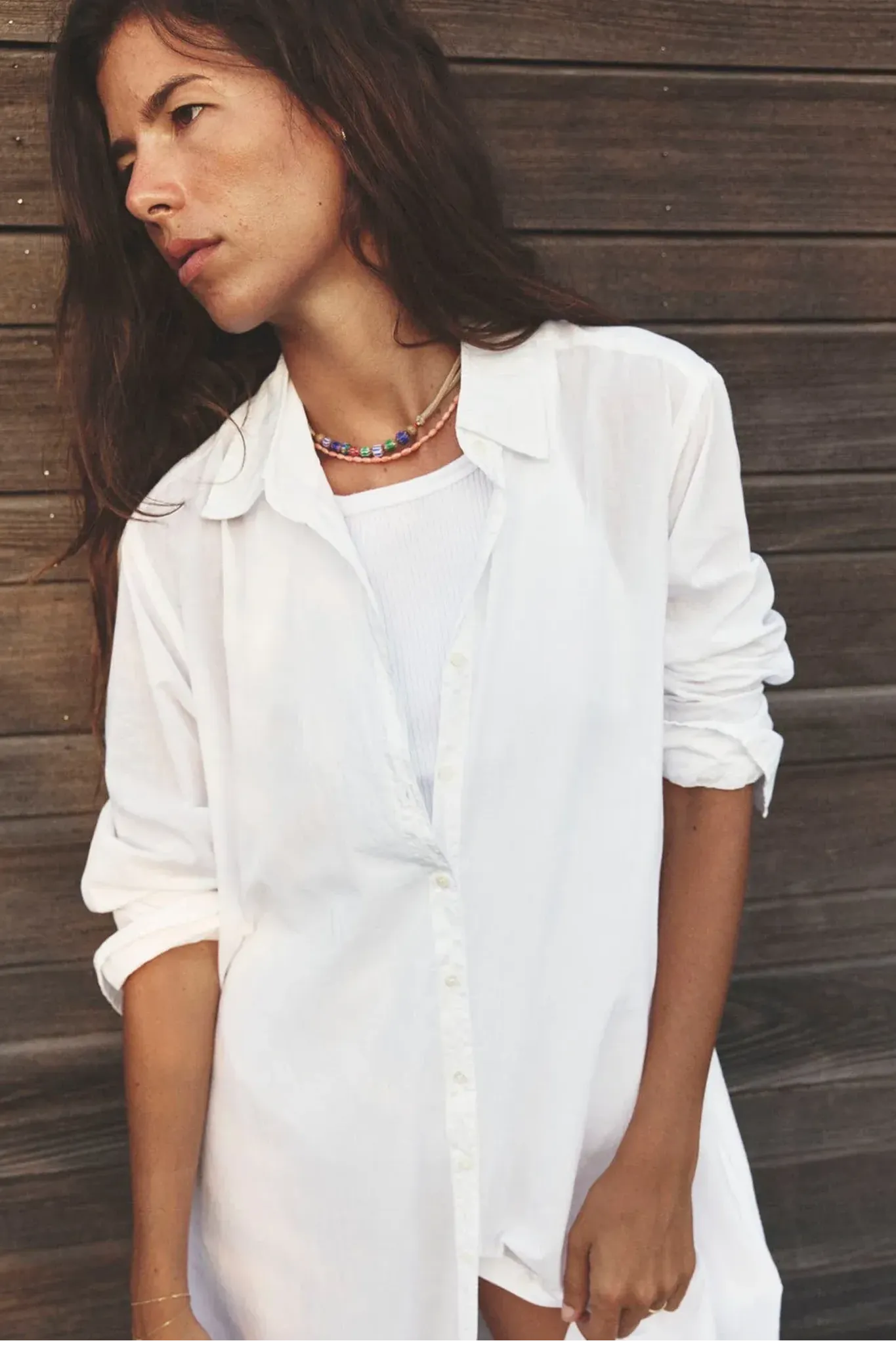 Boden dress in white