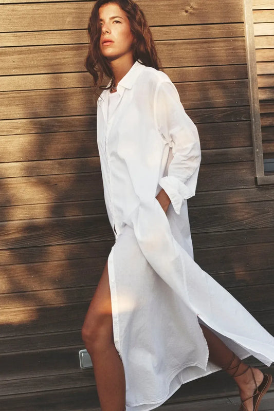 Boden dress in white